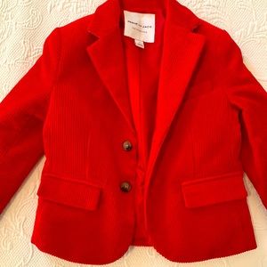 Red corduroy blazer
